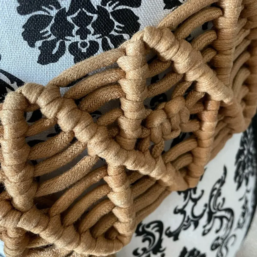 Handmade Braided Macramé Tan Wrap Belt
